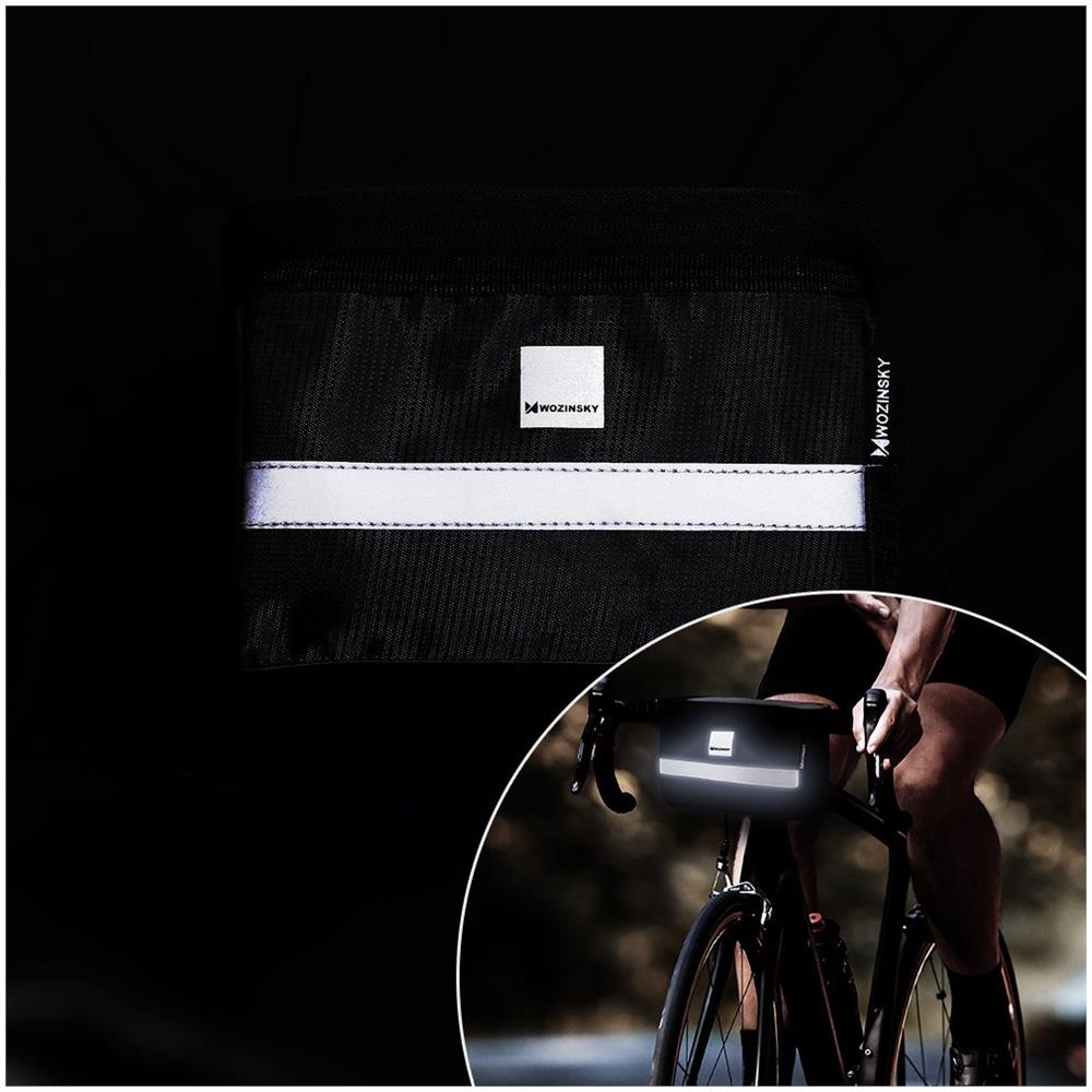 Borsa Da Manubrio Per Bici Wozinsky Con Finestra Per Telefono Touch 2l Nero (wbb12bk)  - Foto 2