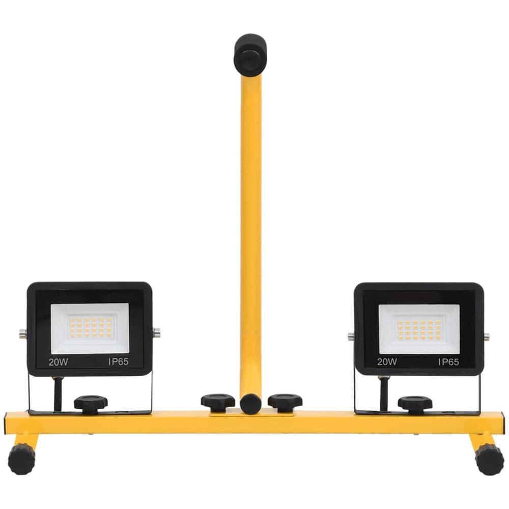 Faretto A Led Con Maniglia 2x20 W Bianco Freddo - Foto 3