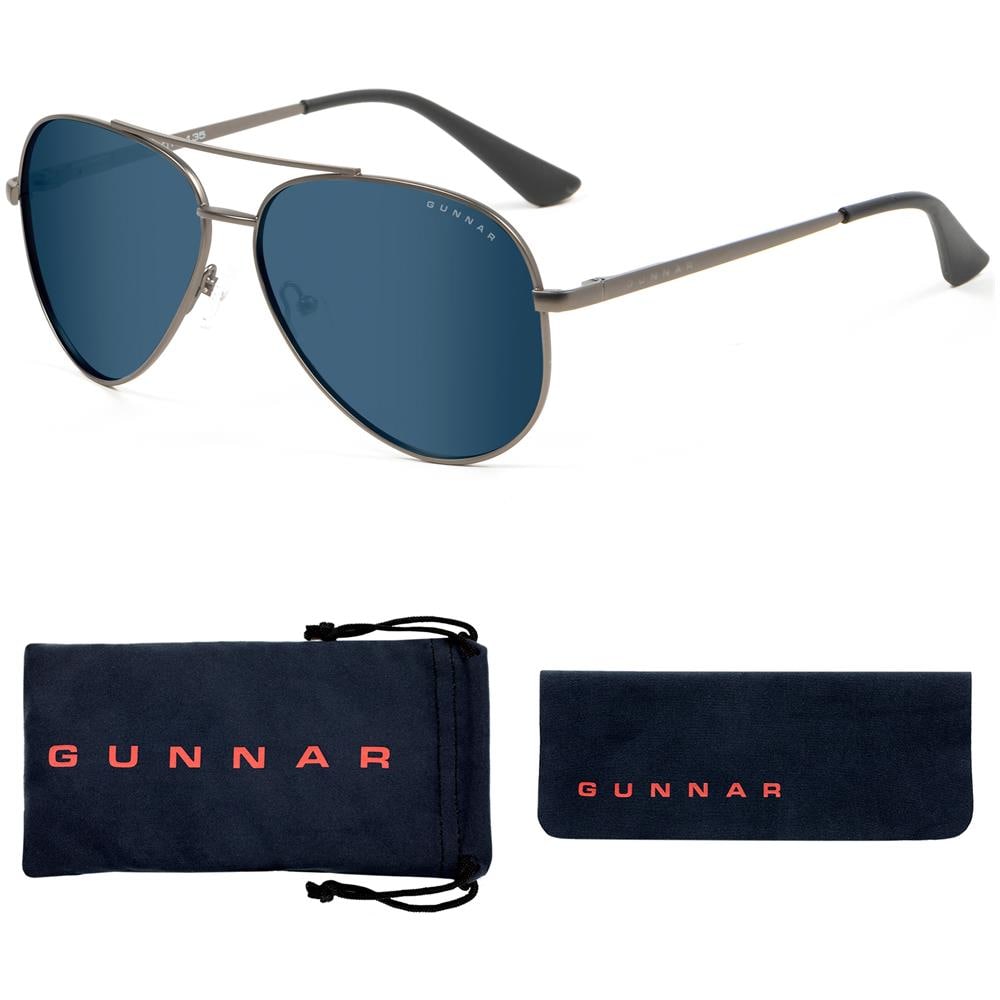 Occhiali Videogiochi E Computer | Modello: Maverick, Colore Del Cornice: Gunmetal, Tinta De Lenti: Sun (blocca 90% Luce Blu E 100% Uv Luce) | Luce Blu Bloccanti | Lente Brevettata - Foto 4