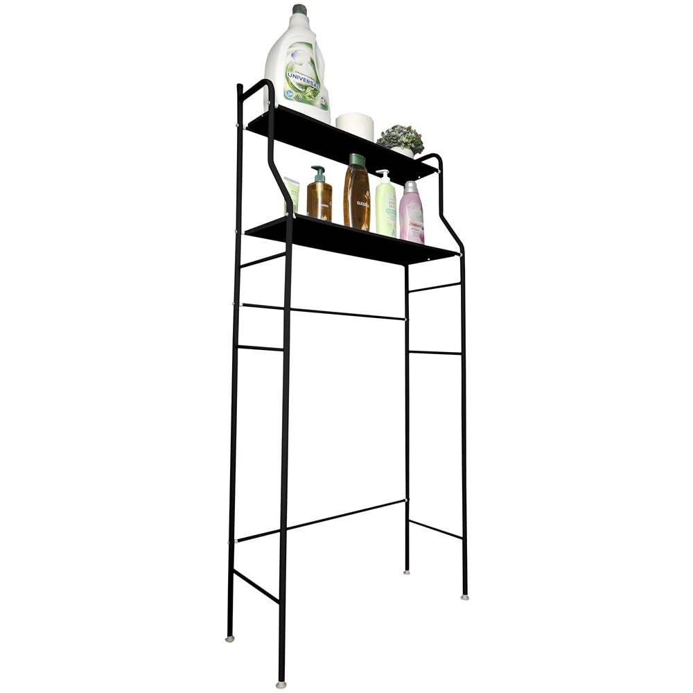 Scaffale Multiuso Per Lavatrice 3 Altezze Home 152x68 X25cm Nero - Foto 1