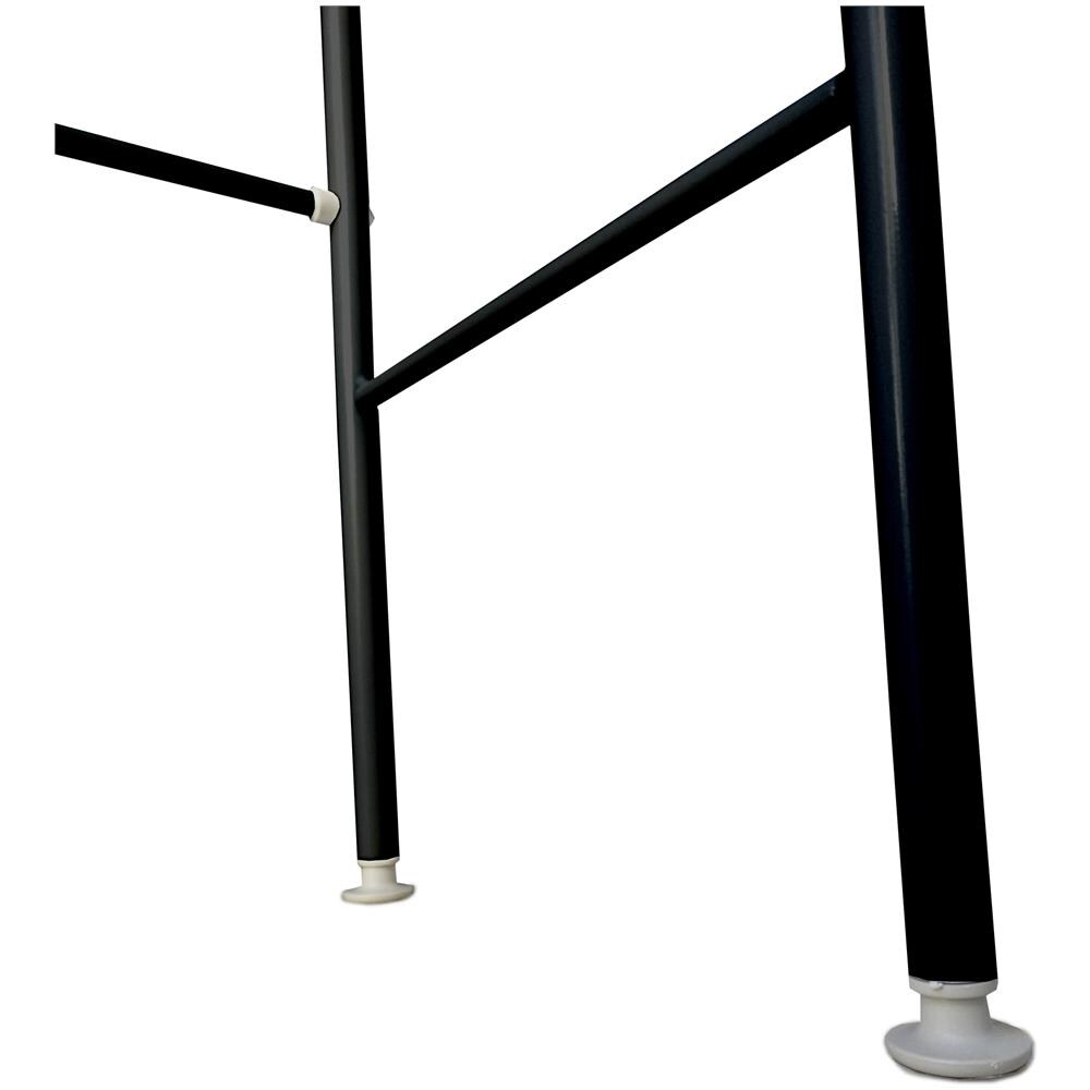 Scaffale Multiuso Per Lavatrice 3 Altezze Home 152x68 X25cm Nero - Foto 5