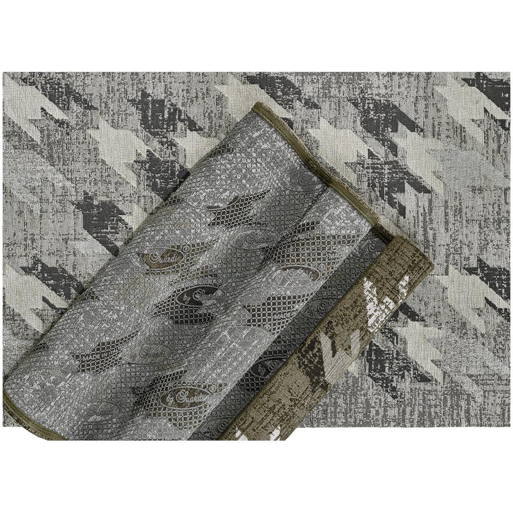 Tappeto Arredo Salotto Antiscivolo Scendiletto Camera Dis. Galles By Suardi 175x240 Nero - Foto 5