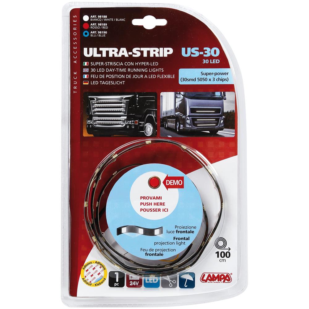 Ultra-strip, 24v - 30 Led - 100 Cm - Blu - Foto 2