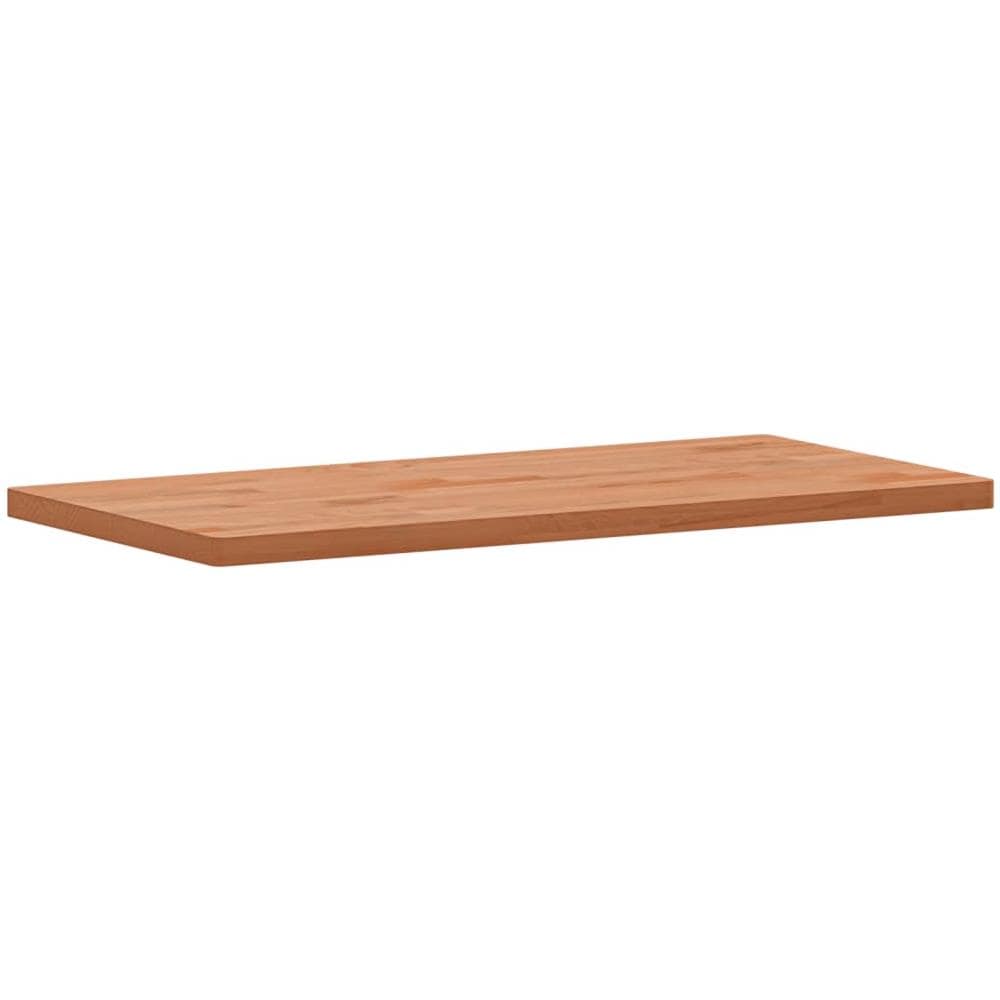 Piano Bagno 80x40x2,5 Cm Legno Massello Di Faggio - Foto 3