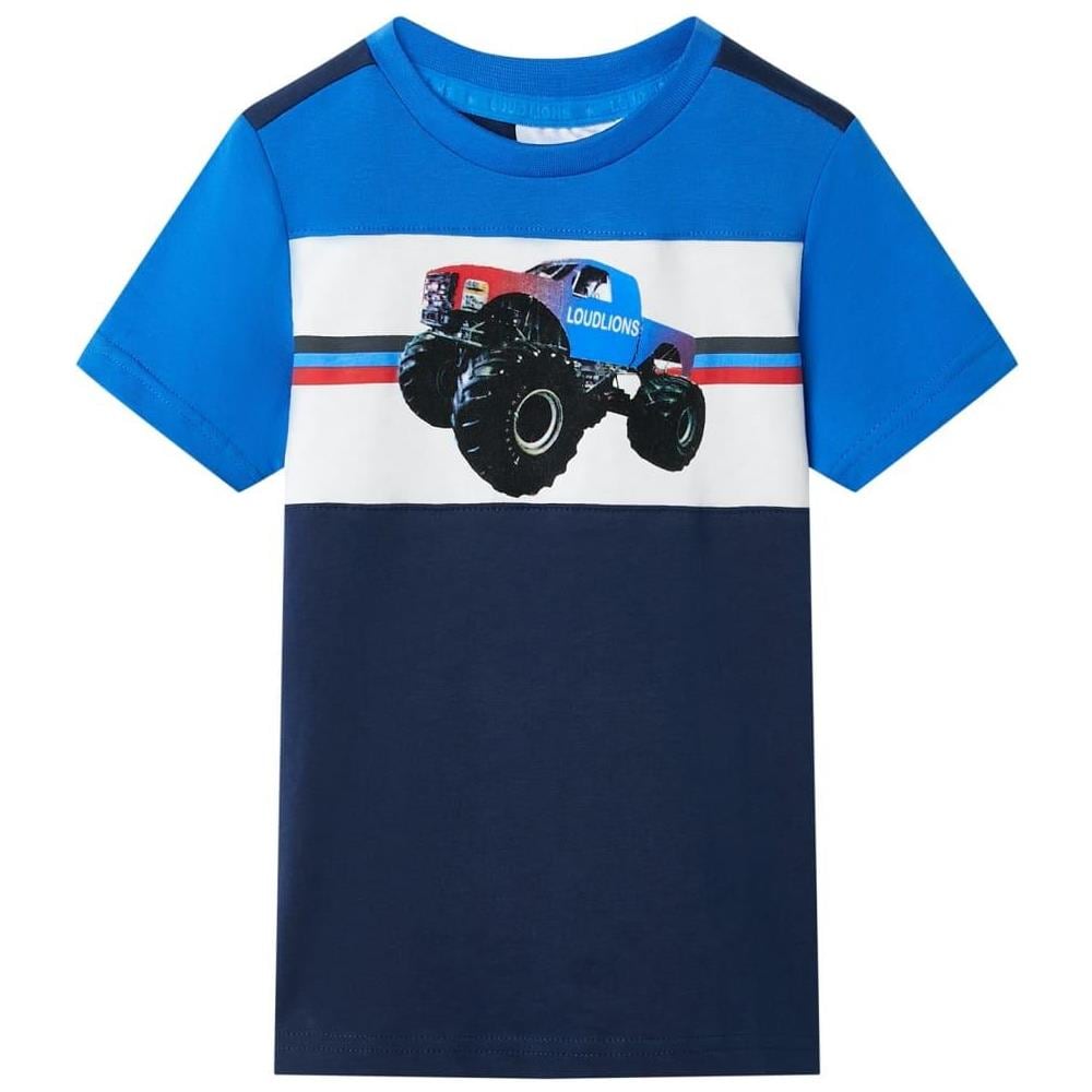 Maglietta da Bambino Blu e Blu Marino 104 - Foto 1