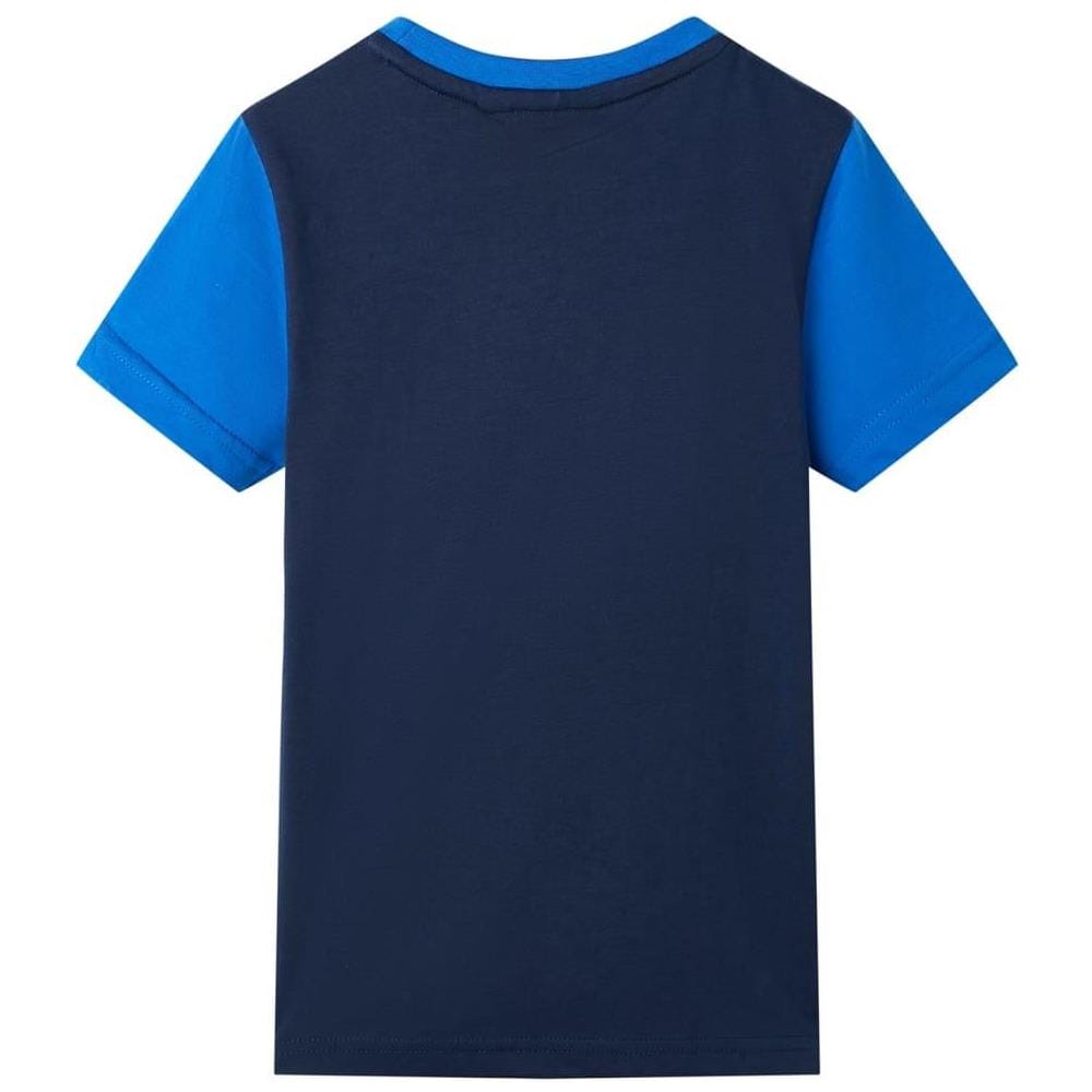 Maglietta da Bambino Blu e Blu Marino 104 - Foto 2