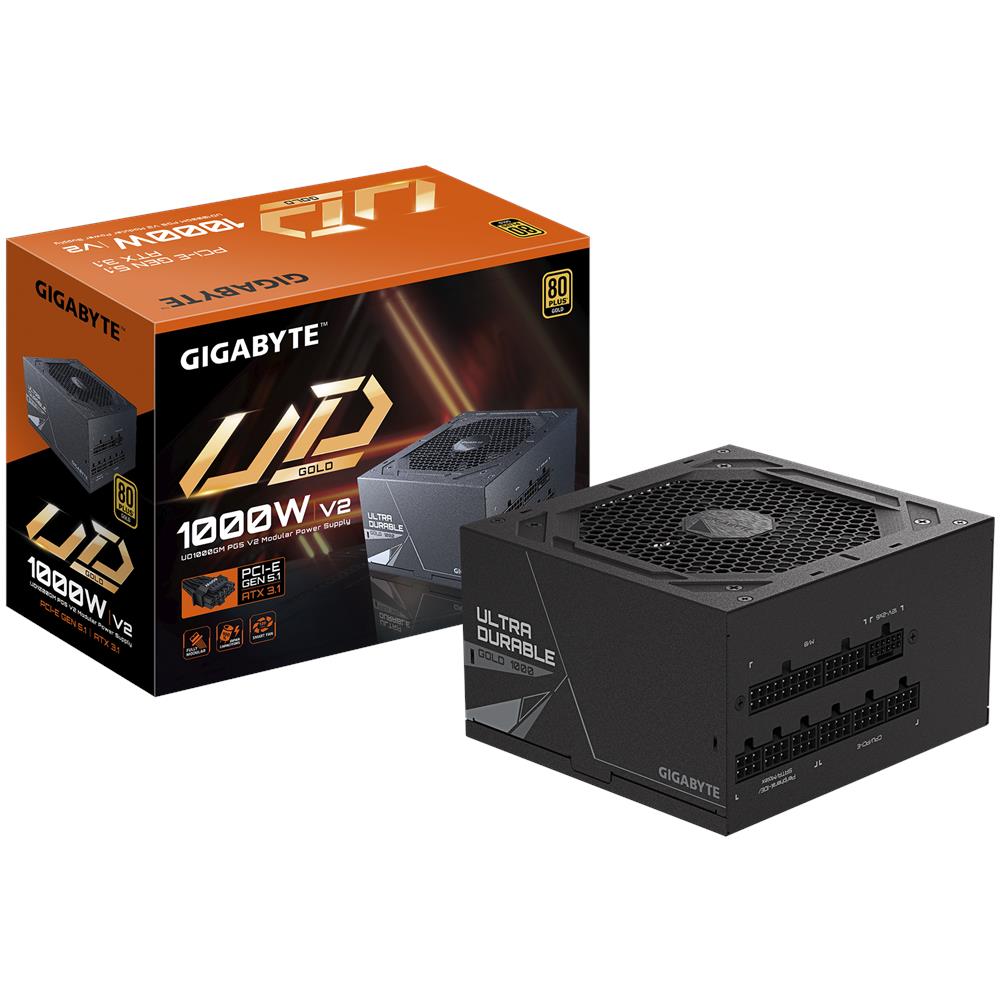 Alimentatore UD1000GM PG5 V2 1000 W ATX 3.1 PCIe Gen 5.1 80 PLUS Gold Totalmente Modulare Ventola 120 mm Nero - Foto 1