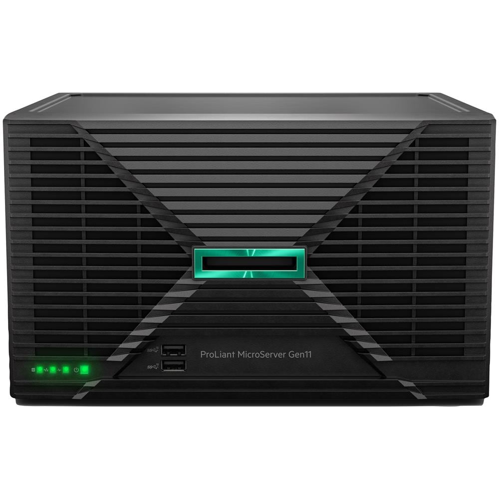 ProLiant MicroServer Gen11 6325P 3.5GHz 4c 1P 1x32GB-U 4LFF-N 2x4TB HDD 1x180W PS EU Server - Foto 1
