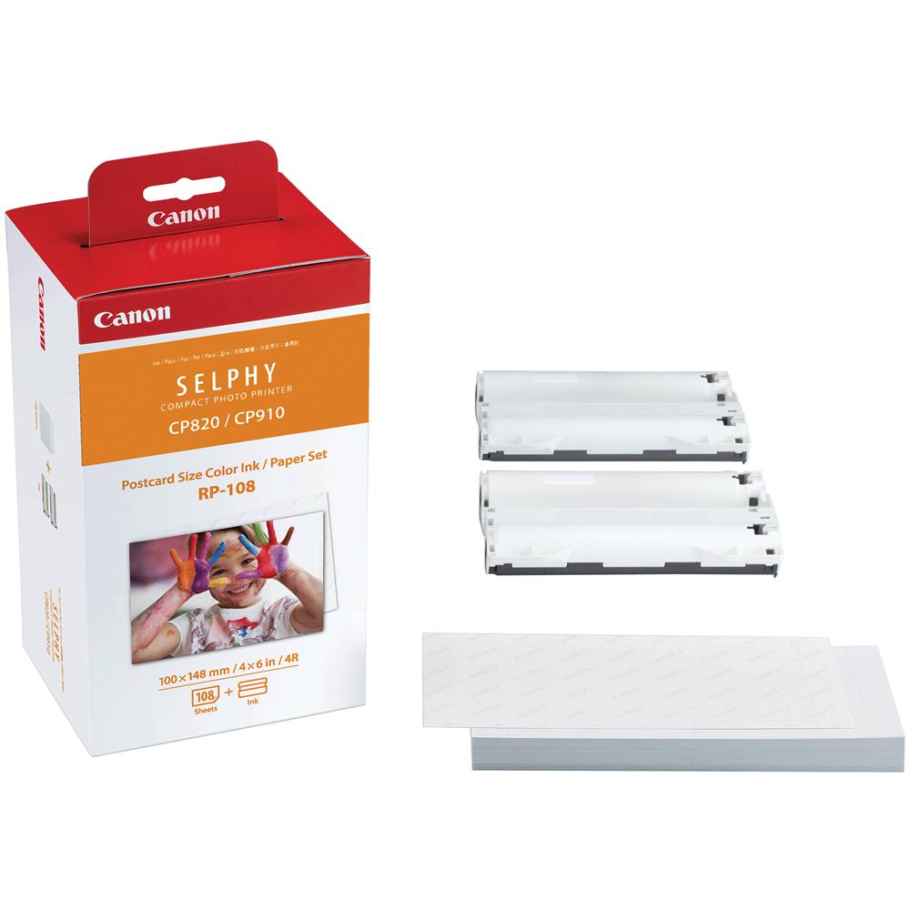 RP-1080 V Carta e Nastro Box 10 scatole 108 Fogli 10x15cm per CP820 / CP910 - Foto 1