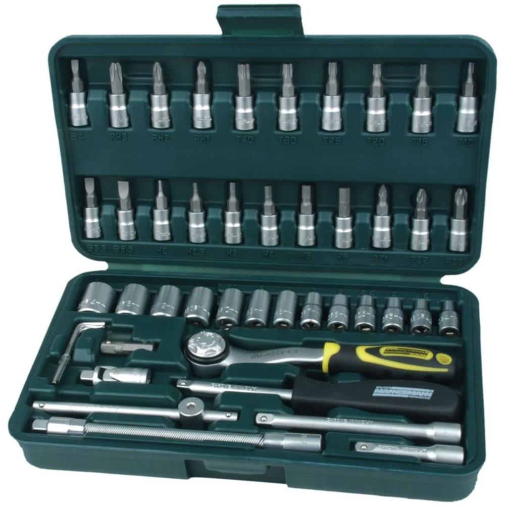 Set 46 Bussole Per Chiavi A Cricchetto 6,3 Mm 2040 - Foto 2