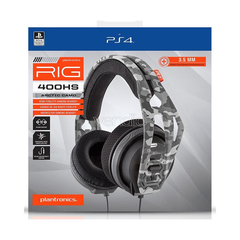 CUFFIA GAMING PLANTRONICS RIG 400HS PS4 / XBOX / 3,5MM ARTIC CAMO - Foto 2