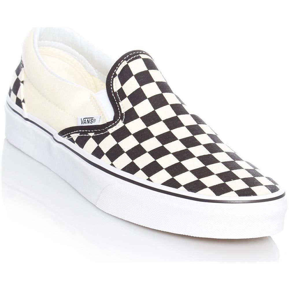 Scarpe Slip-on Classic Nero Bianco Checkerboard (eu 48 / Us 14, Bianco) - Foto 1