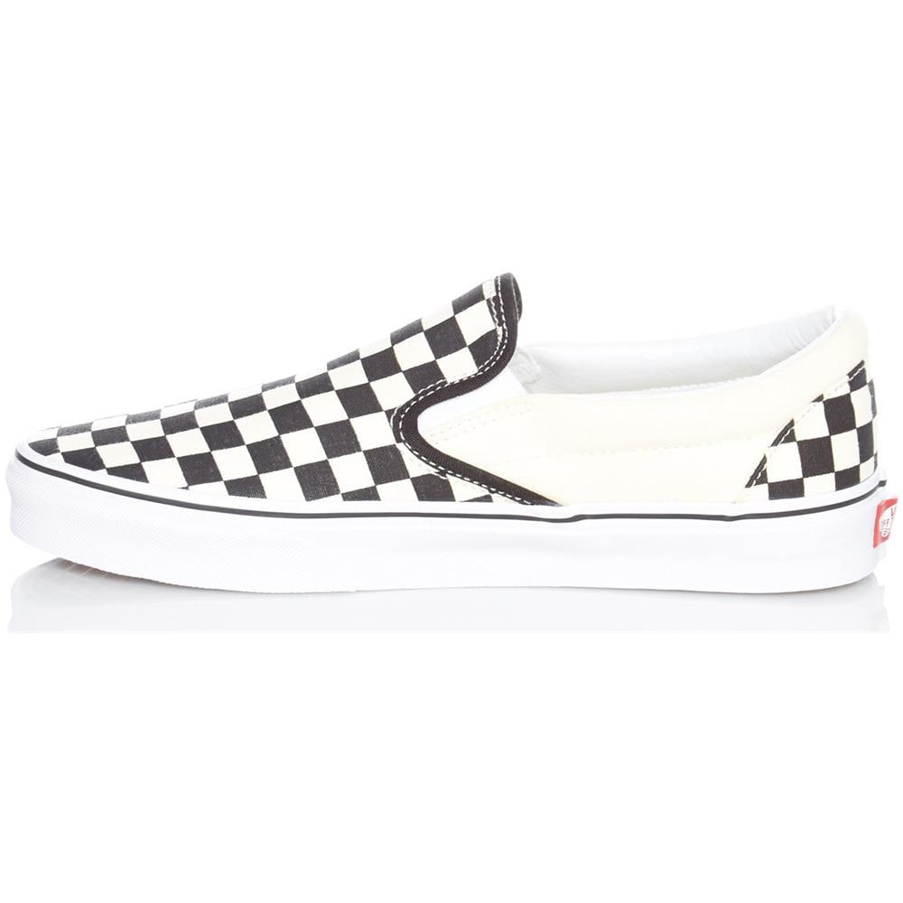 Scarpe Slip-on Classic Nero Bianco Checkerboard (eu 48 / Us 14, Bianco) - Foto 4