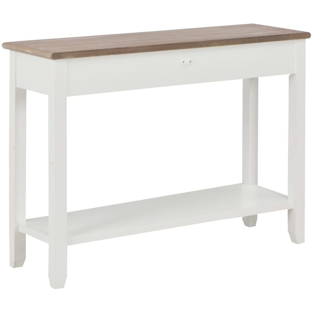 80 x 40 x 74 cm Tavolo consolle in Legno Colore: Bianco vidaXL