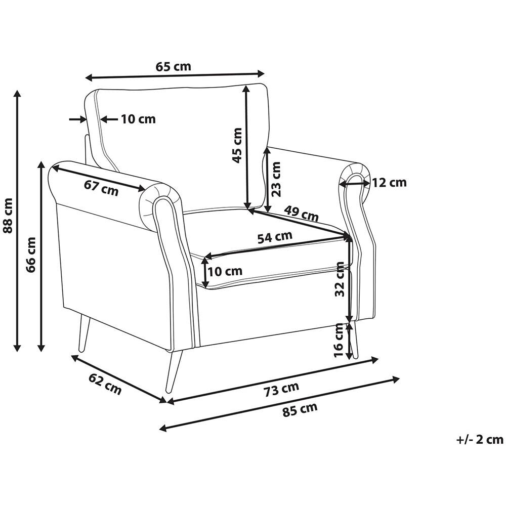 Poltrona In Velluto Verde Menta Vietas - Foto 2