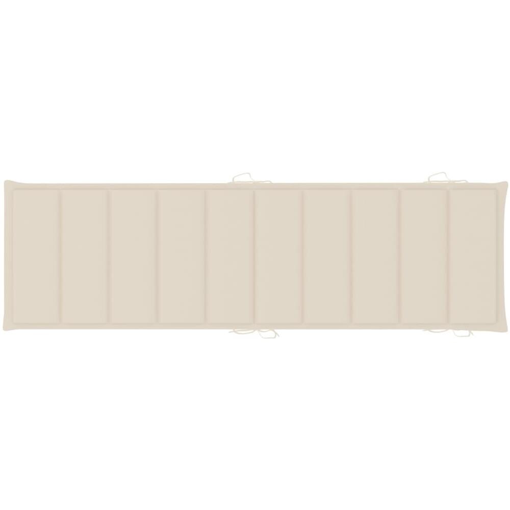 Cuscino Per Lettino Prendisole Crema 186x58x4 Cm - Foto 2