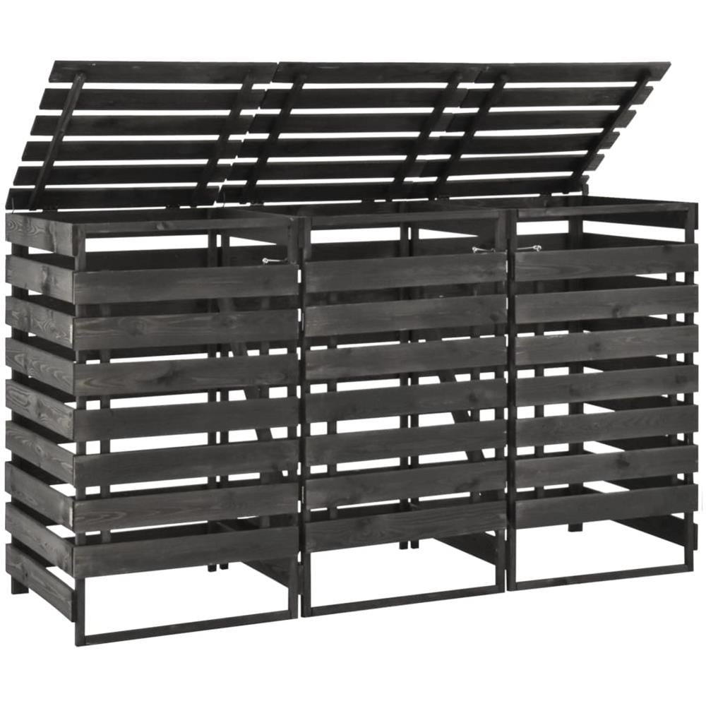 Copribidone Triplo 210x75x121 cm in Legno di Pino Verniciato - Foto 1