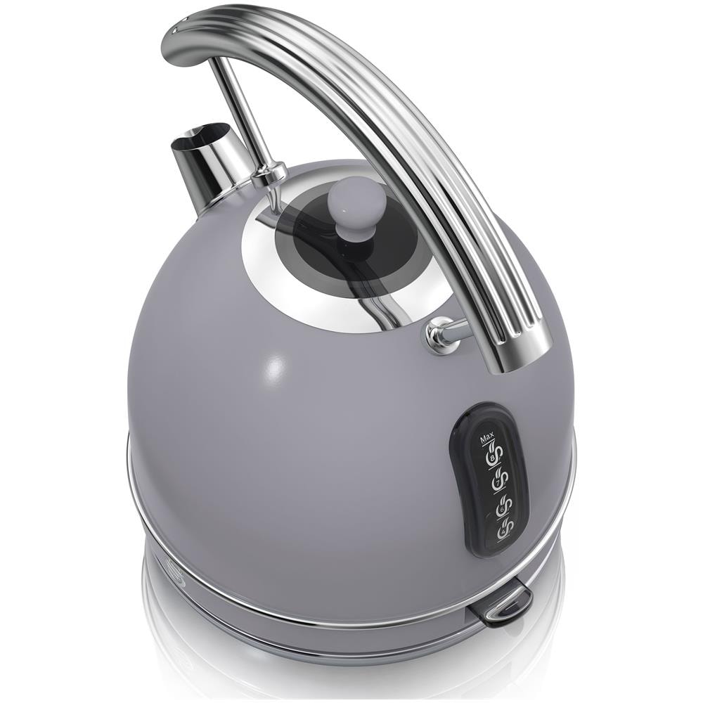 Bollitore Elettrico Retro SK14630GRN Capacità 1.8 Litri Potenza 3000 W Colore Grigio - Foto 2