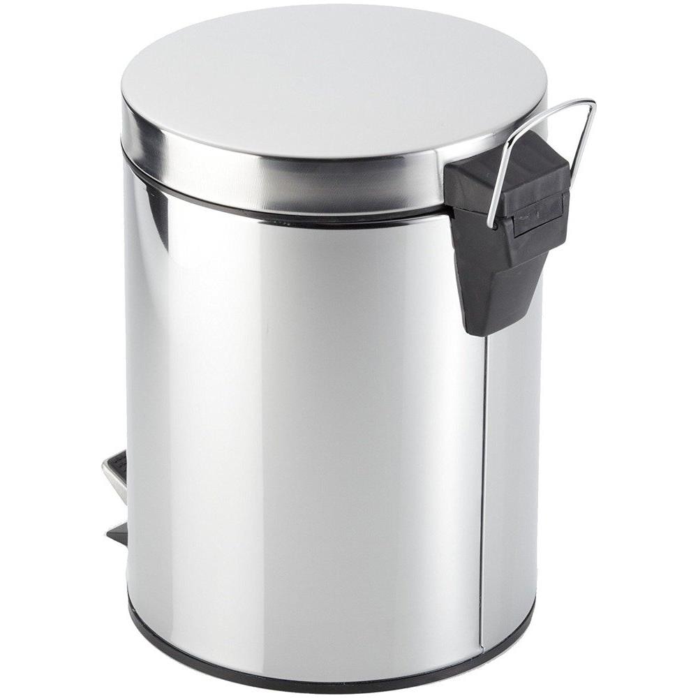 Cestino Bagno, Contenitore Della Spazzatura - 5 Litri, Acciaio Inox, - Foto 2