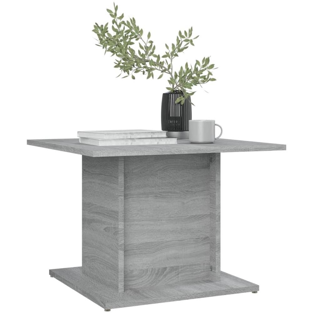 Tavolino da Salotto Grigio Sonoma 55,5x55,5x40 cm in Truciolato - Foto 3