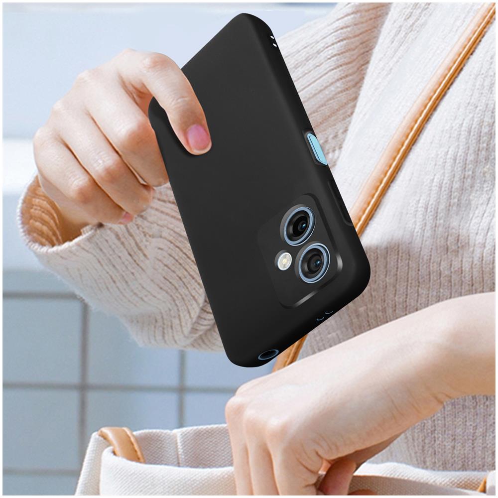Cover Xiaomi Redmi Note 12 5g Silicone Semirigido Finitura Soft-touch Nera - Foto 2