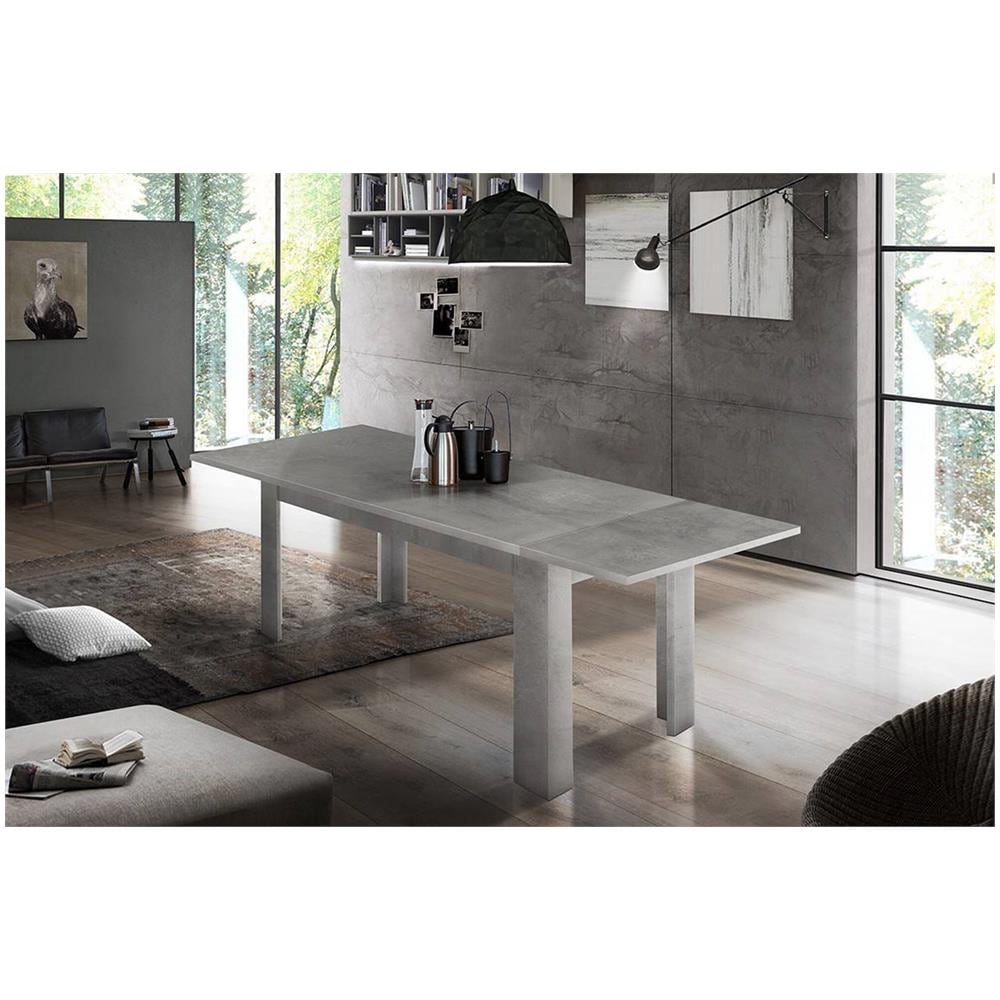 Tavolo Allungabile Nanni, Consolle Allungabile Fino A 10 Posti, Consolle Estensibile 100% Made In Italy, Cm 140/190x90h75, Ardesia - Foto 1