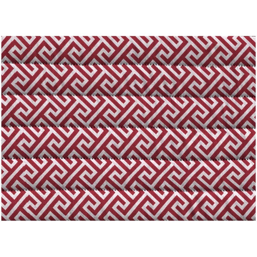 Copridivano Con Penisola Sof&agrave; Cover Trapuntato Antimacchia Double Face 290cm Rubino - Foto 2