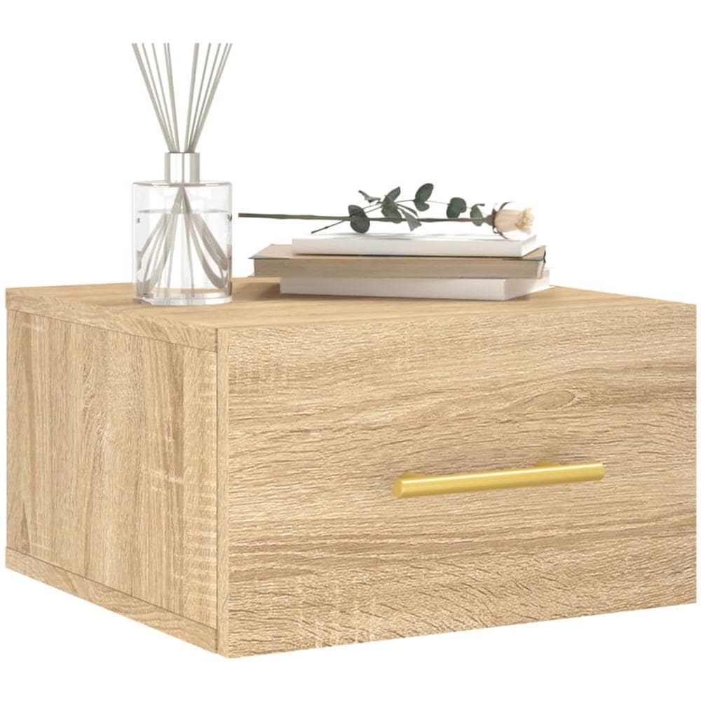 Comodino A Muro Rovere Sonoma 35x35x20 Cm - Foto 3