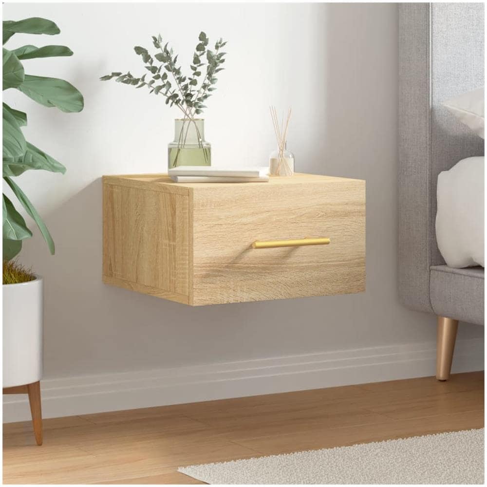 Comodino A Muro Rovere Sonoma 35x35x20 Cm - Foto 1