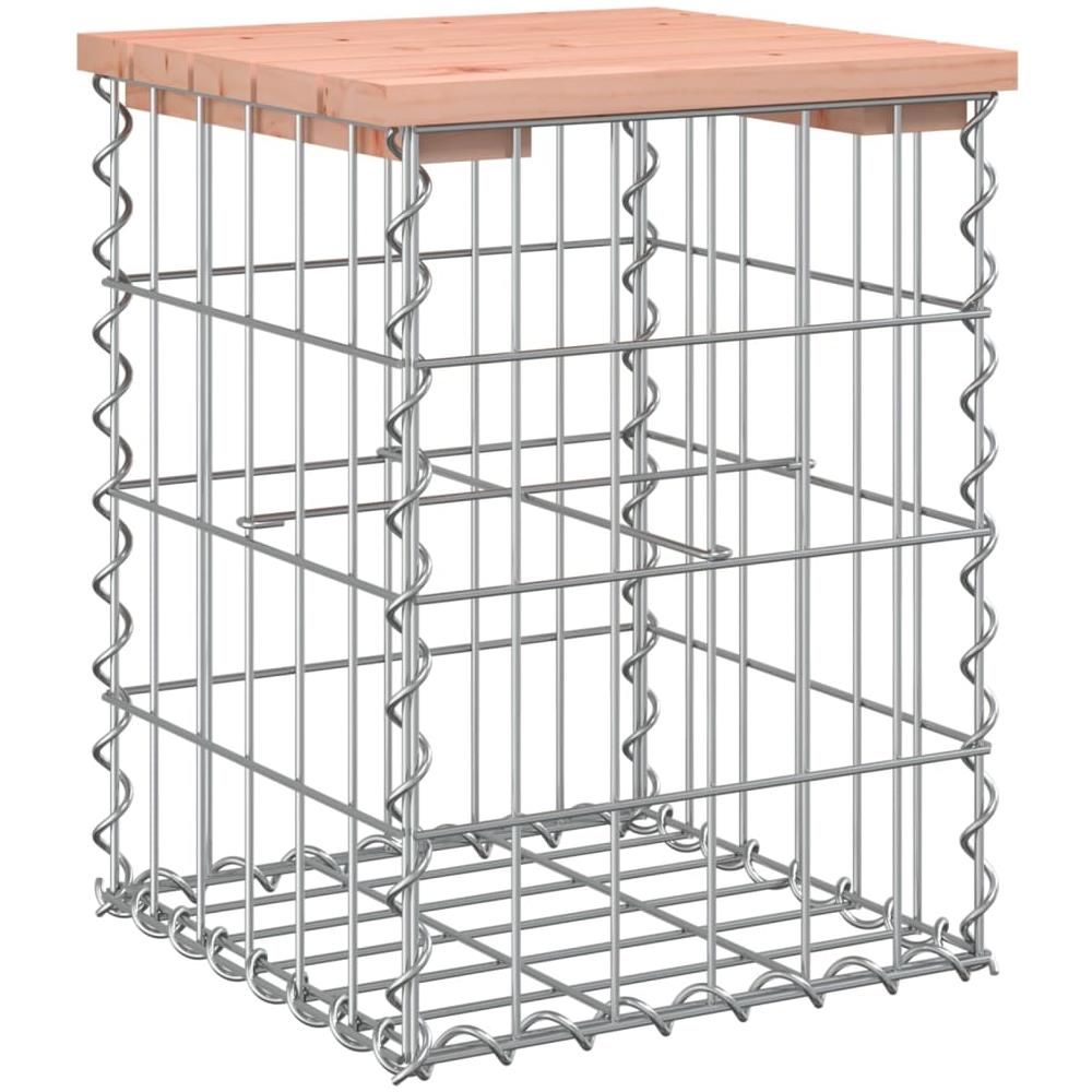 Panca da Giardino Design Gabbione 33x31x42 cm Massello Douglas - Foto 2