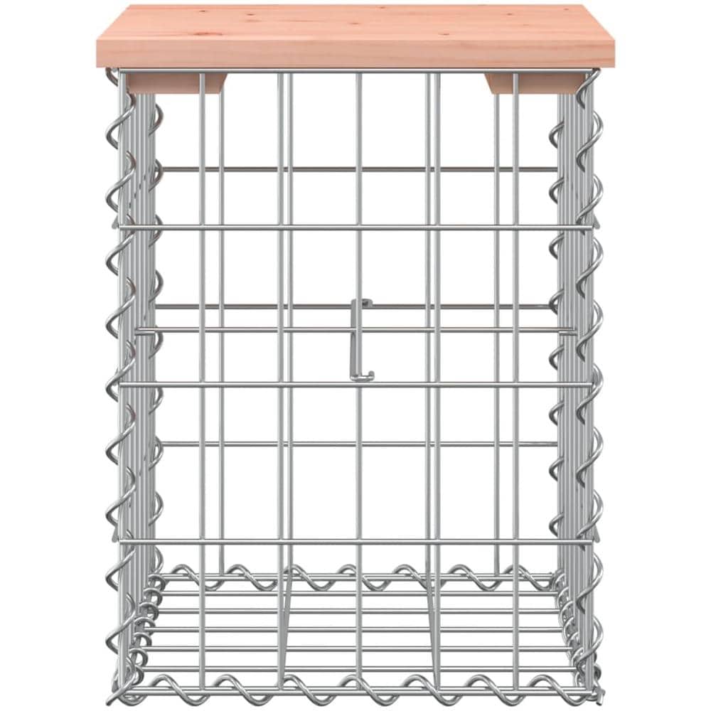 Panca da Giardino Design Gabbione 33x31x42 cm Massello Douglas - Foto 3