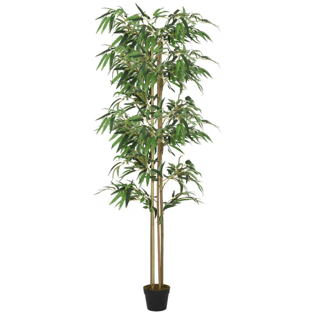 Albero Bambù Artificiale 1216 Foglie 180 Cm Verde - Foto 1