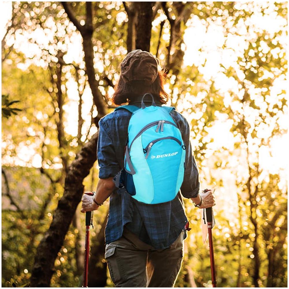 Zaino da Scuola Viaggio Impermeabile con Copertura Porta Borraccia Capacit? 24Lt - Foto 4