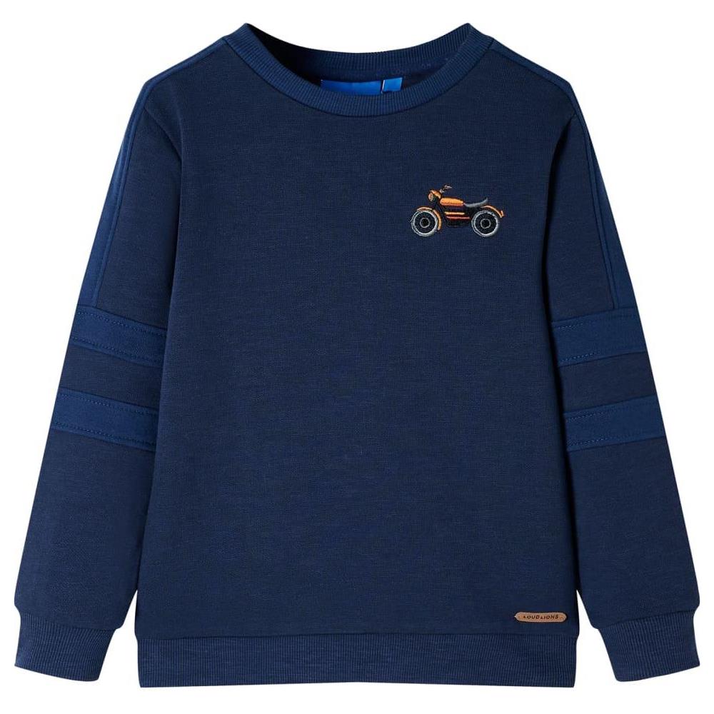 Felpa per Bambini Blu Marino Mélange 92 - Foto 1