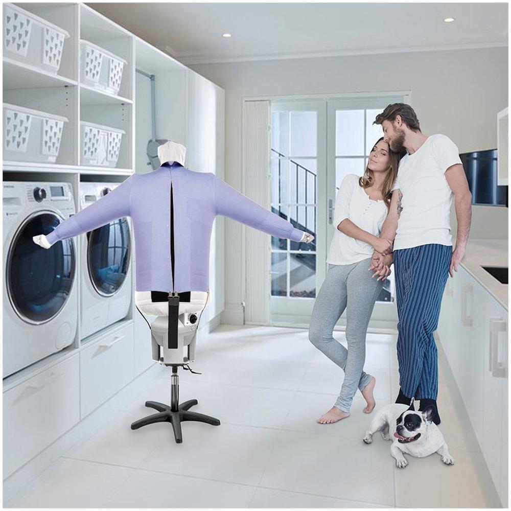 EOLO Stiracamicie SA07 S SELF INOX V6 Stirasciuga Automatico Camicie Stira Asciuga Manichino Aria Calda Ferro Stiro Verticale Professionale Asciugabiancheria Made in Italy Garanzia 5 Anni Efficienza A++ - Foto 2