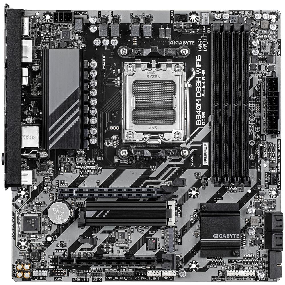 Scheda Madre B840M DS3H WIFI6 Socket AM5 Chipset B840 microATX - Foto 2