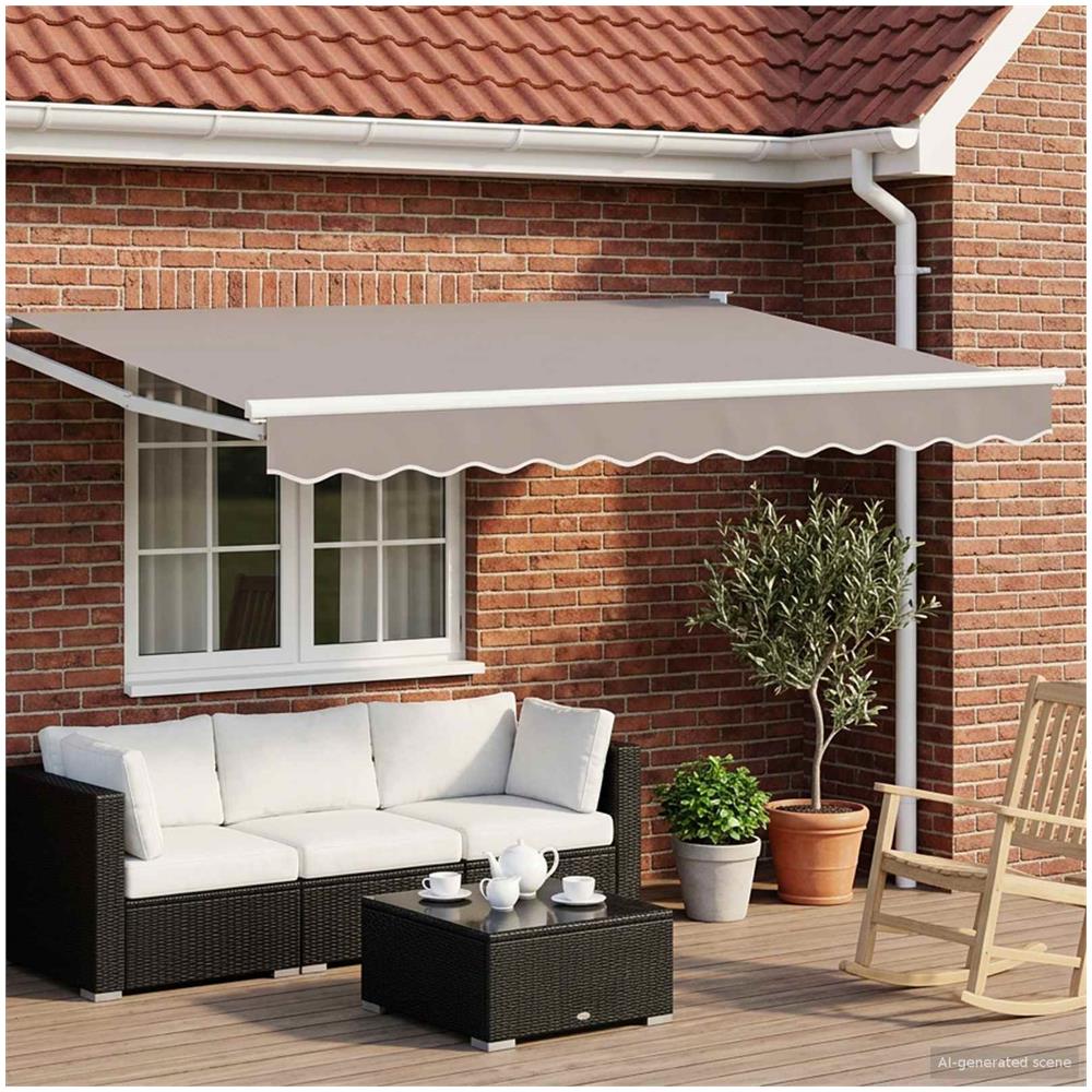Tettuccio Elettrico Retrattile Grigio chiaro 3 x 2,5 m - Foto 2