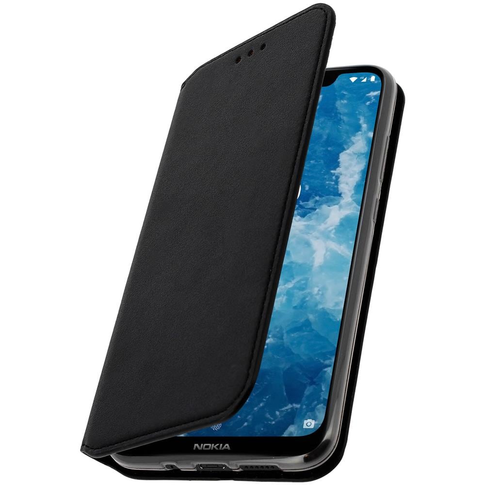 Custodia Nokia 8.1 Portacarte Funzione Supporto Nero - Foto 2