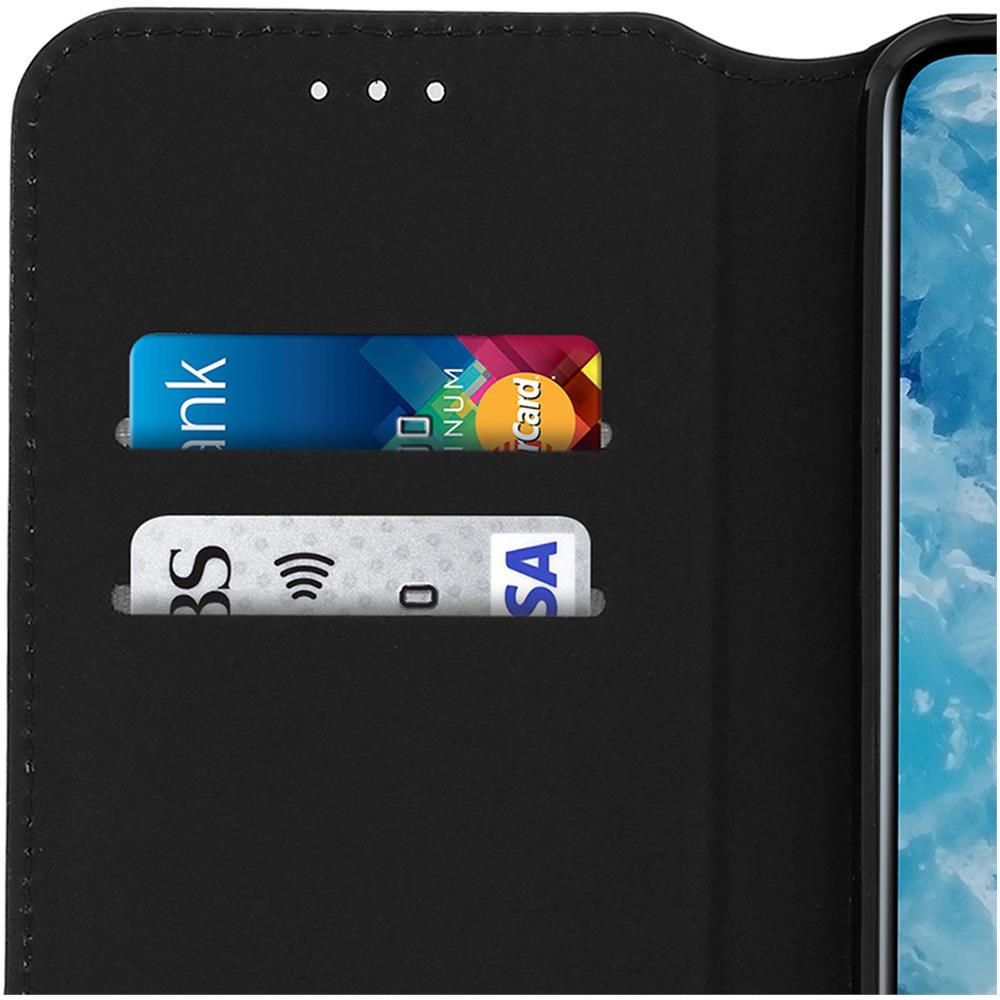 Custodia Nokia 8.1 Portacarte Funzione Supporto Nero - Foto 5