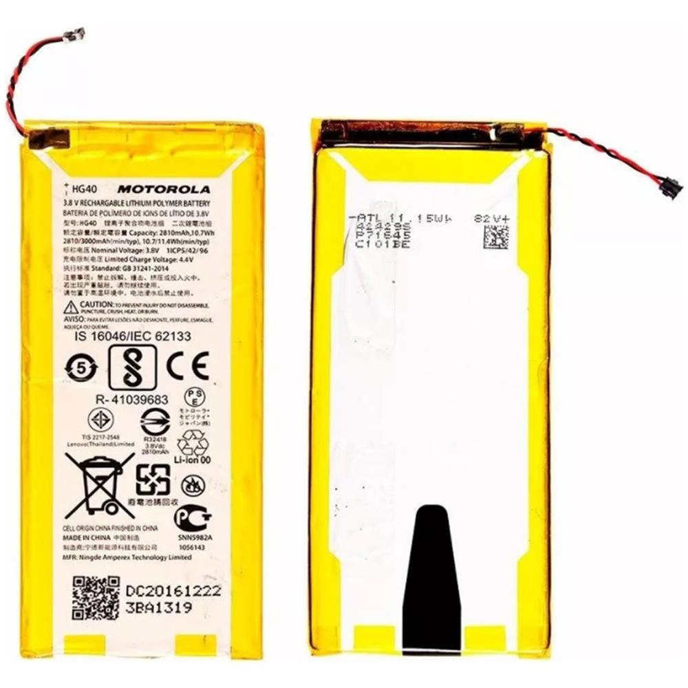 Batteria Pila Ricambio Originale Lenovo Hg40 3000mah Moto G5 Plus Xt1687 Xt1680 - Foto 2