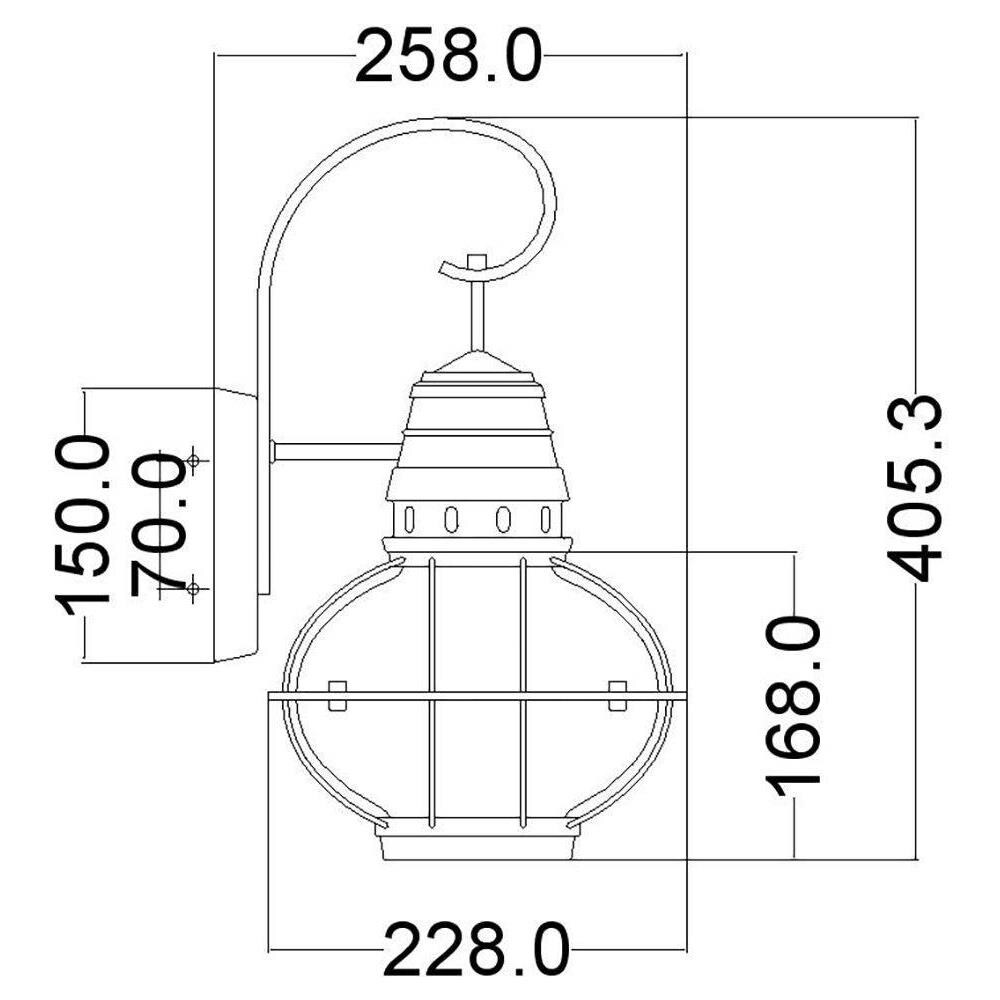 1 Lanterna Da Parete Per Esterno Medio Zinco Ip44, E27 - Foto 2