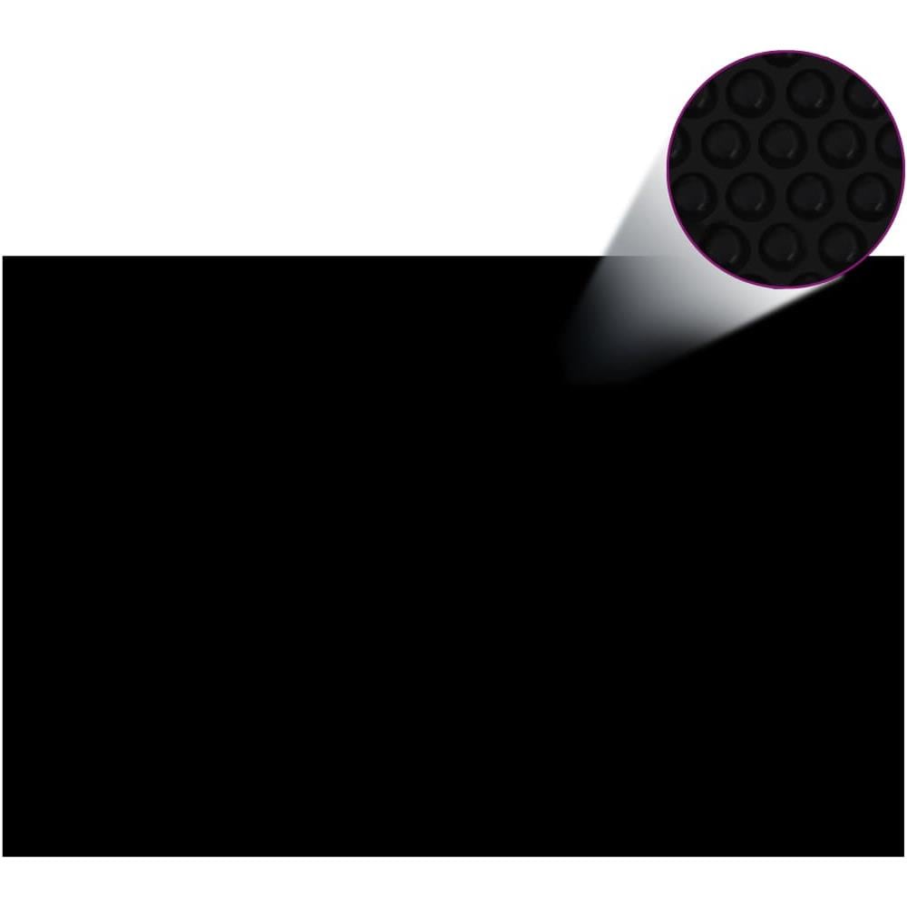 Copripiscina Rettangolare 600x400 Cm In Pe Nero - Foto 1