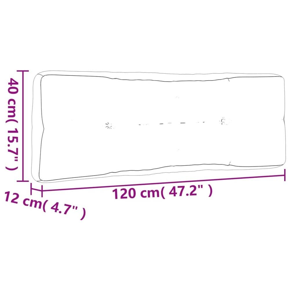 Cuscini per Pallet 5 pz Antracite in Tessuto - Foto 9
