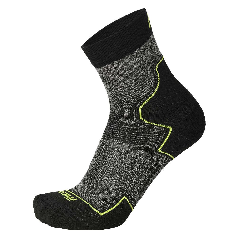 Calze Tecniche Hike Media Light Weight Extra Dry - Nero-giallo Fluo S - Foto 1