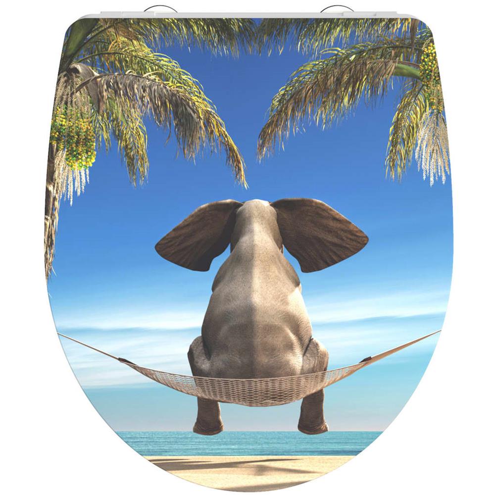 Tavola WC con Chiusura Ammortizzata Duroplast HAPPY ELEPHANT - Foto 1