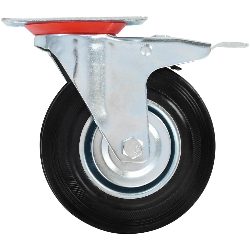 Ruote Girevoli con Doppio Freno 4 pz 125 mm - Foto 2