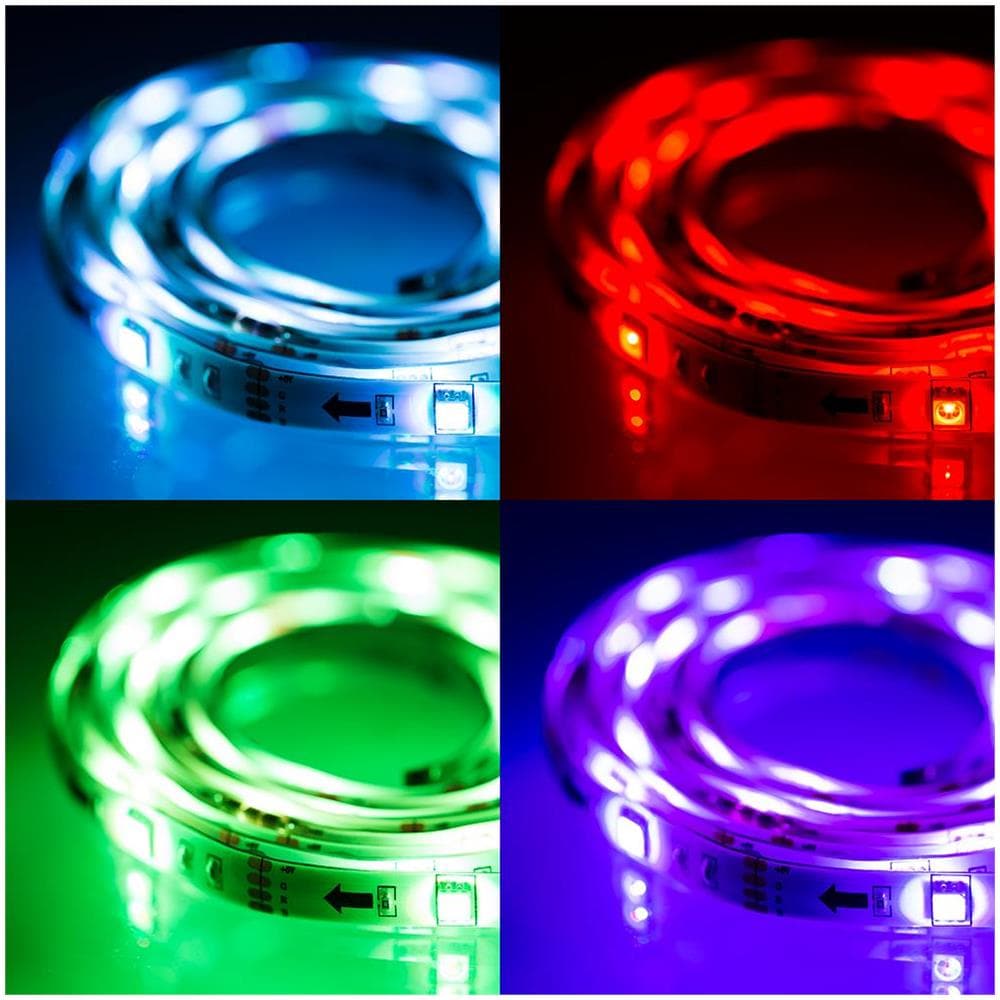 Striscia Led Deltaco Gaming, 2x50cm, 12 Colori Diversi, Rgb, Telecomando, Usb - Foto 2