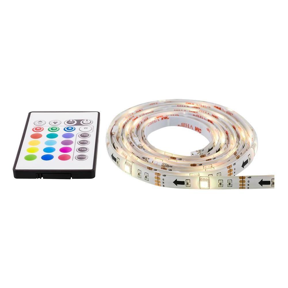 Striscia Led Deltaco Gaming, 2x50cm, 12 Colori Diversi, Rgb, Telecomando, Usb - Foto 1