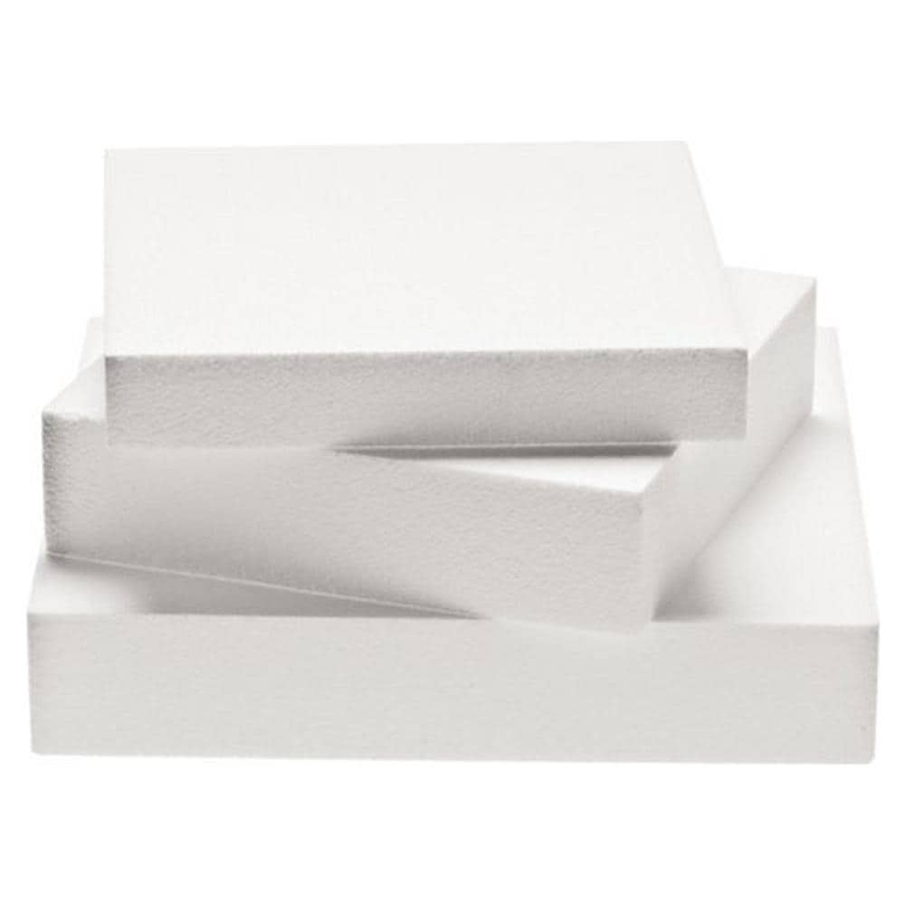 Polistorolo per torte quadrato 20 x 20 h. 7,5cm - Foto 1
