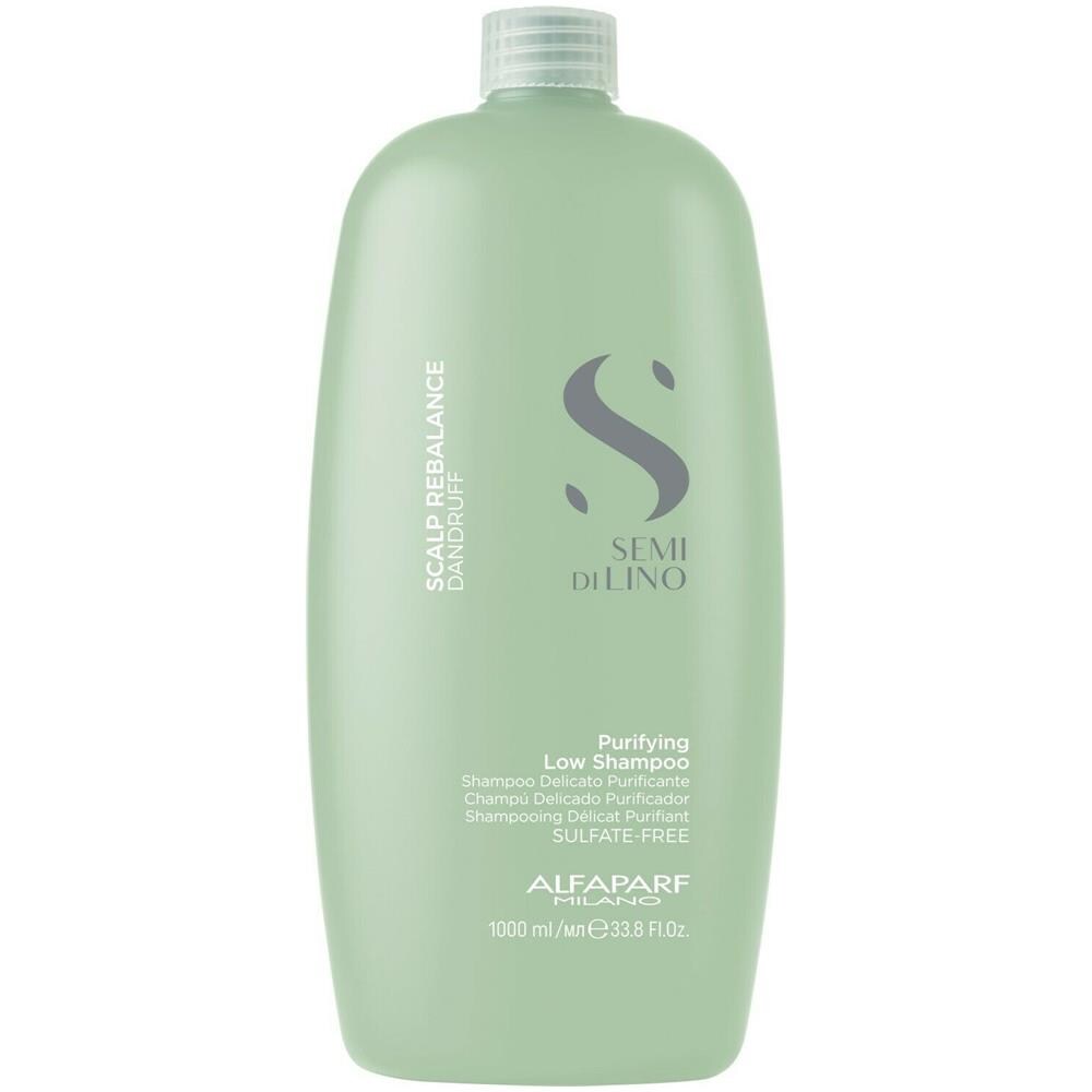 Semi Di Lino Scalp Rebalance Dandruff Purifying Low Shampoo 1000ml - Shampoo Purficante Anti-forfora Cute Grassa - Foto 1
